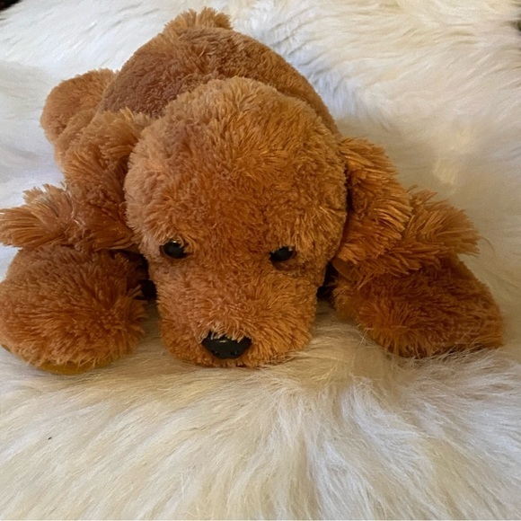 Aurora Plush Brown Dog Stuffed Animal - Picture 6 of 13
